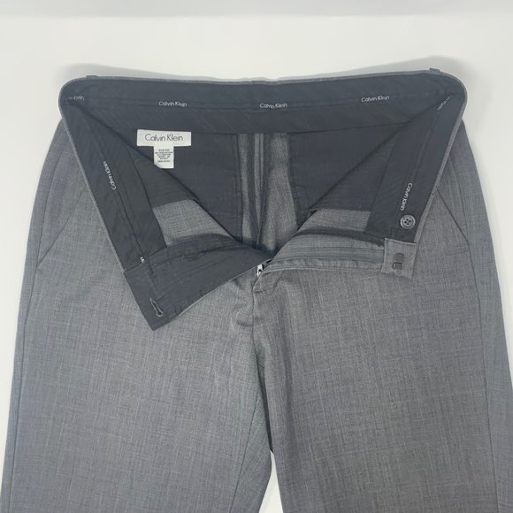 Calvin Klein Grey Flat Front‎ Men's Dress Pants Size W31 L30 - Picture 8 of 9